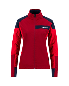 Swix Evolution GTX Infinium jacket Womens Rhubarb red