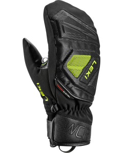 Leki Junior Mitten WCR C-Tech 3D black-ice lemon