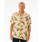 Rip Curl Men's SURF REVIVAL FLORAL S/S SHIRT VINTAGE YELLOW