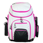 Skiracing Rucksack weiß/pink