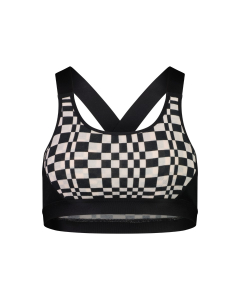 Mons Royale Women's Stella X-Back Bra Checkers