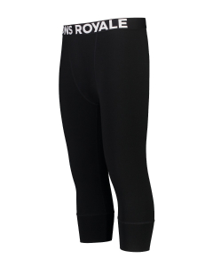 Mons Royale Men's Cascade 3/4 Legging Merino Flex Black