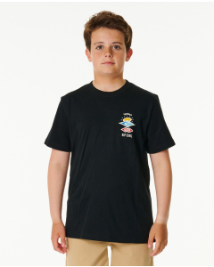 Rip Curl Boys SEARCH ICON TEE BLACK