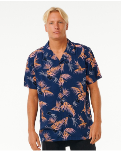 Rip Curl Men's SURF REVIVAL FLORAL S/S SHIRT WASHED NAVY