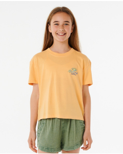 Rip Curl Girls ROLLING CURL TEE ORANGE