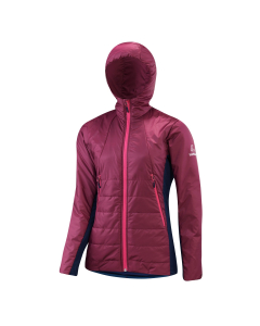 Löffler Womens Hooded Iso-Jacket Primaloft 60 26255 595 burgund