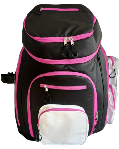 Skiracing Rucksack schwarz/pink