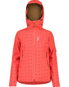 Maloja Women's Ins. Jacket ToscM. bright cranberry bubbledots