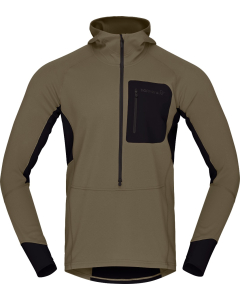 Norröna Men's senja warm1 Hood Olive Night