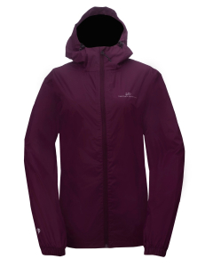 2117 Junior Eco Packable Rain Jacket VEDUM dark lavender
