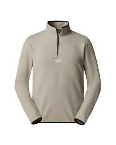 TNF Men's GLACIER 1/4 ZIP - EMBROIDERED LOGO CLAY GREY