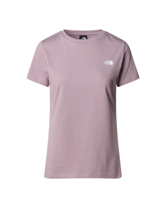 TNF Women's S/S SIMPLE DOME SLIM TEE PURPLE CHALK