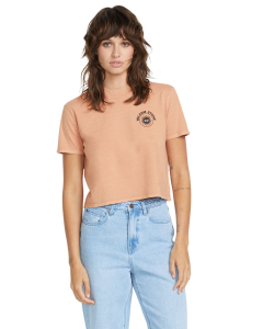 Volcom Women's DIAL CROP Tee SND