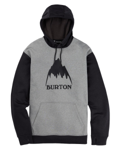 Burton Men's Oak Pullover Gray Heather/True Black