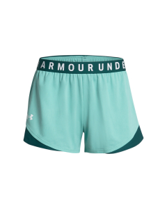 UA Women's 1349125 Play Up Shorts 3.0 Twist 482 radial turquoise