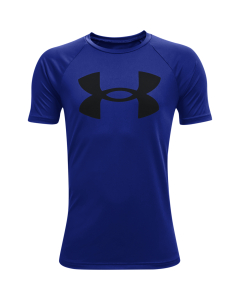 UA Boys 1363283 Tech Big Logo SS Tee 400 royal-black